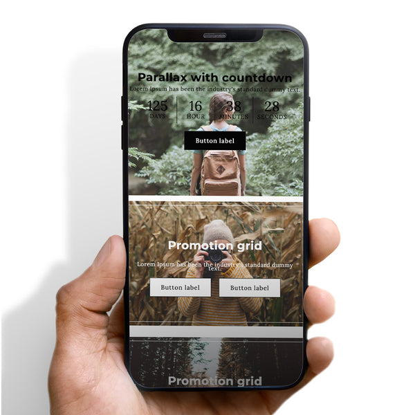 Parallax Media With Countdown & Video