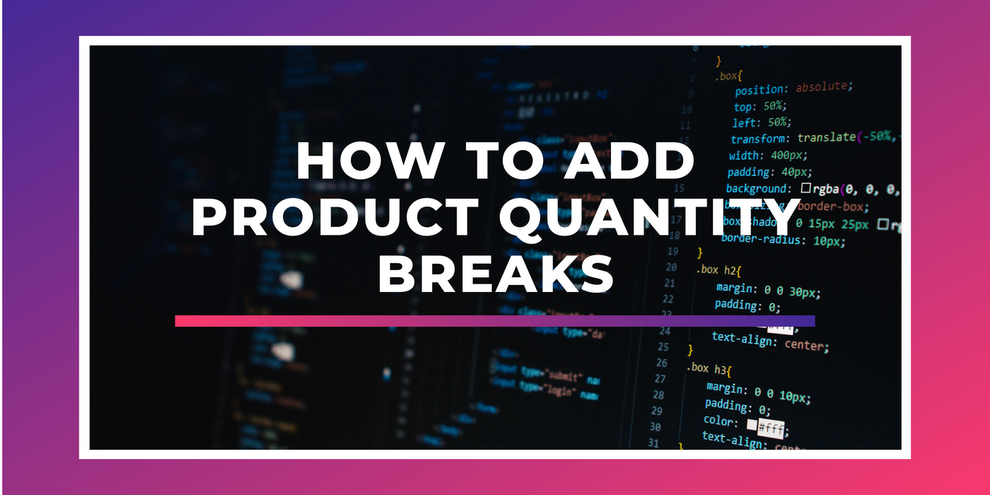 How to add Product Quantity Breaks and Discount bundle on Shopify Product Page